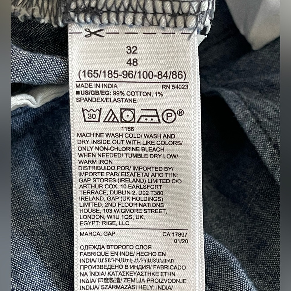 GAP Essential Khaki size 32 blue - Picture 4 of 5